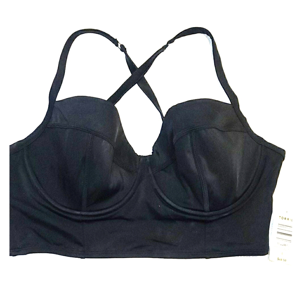 Torrid Size 0 Black Bikini Top